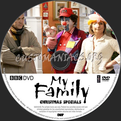 My Family Christmas Specials dvd label