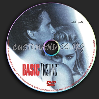 Basic Instict dvd label