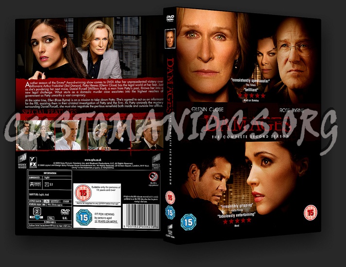 Damages Season 2 dvd cover