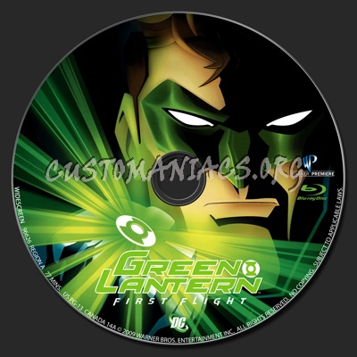 Green Lantern: First Flight blu-ray label