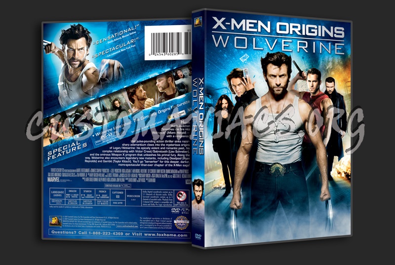 X-Men Origins: Wolverine dvd cover