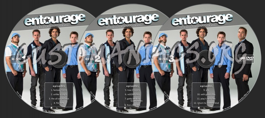 Entourage Season 5 dvd label