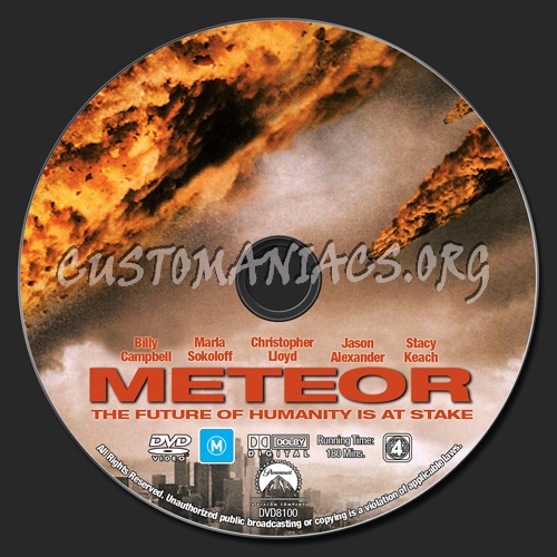 Meteor dvd label