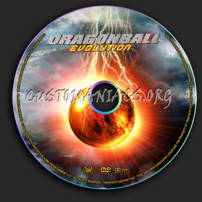 Dragonball Evolution dvd label