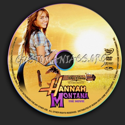 Hannah Montana - The Movie dvd label