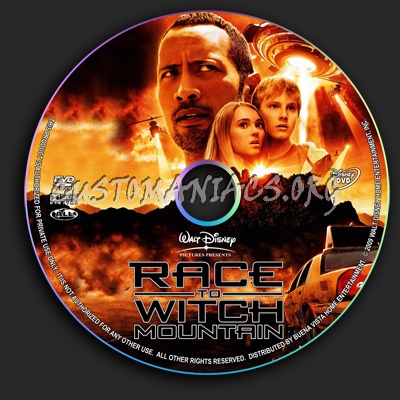 Race To Witch Mountain dvd label