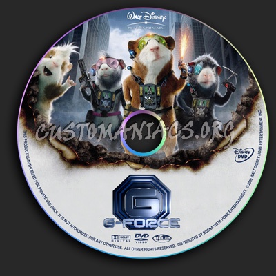 G-Force dvd label