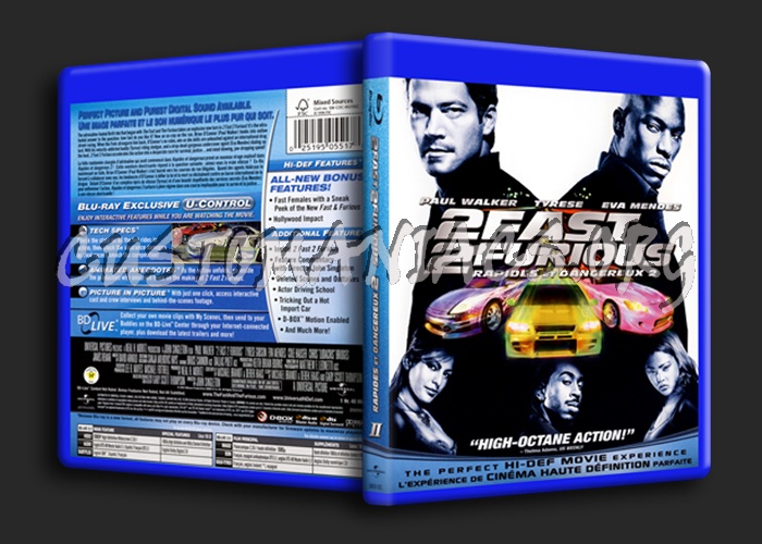 2 Fast 2 Furious blu-ray cover