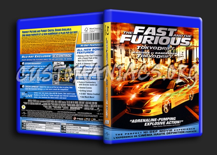 The Fast and the Furious: Tokyo Drift blu-ray cover