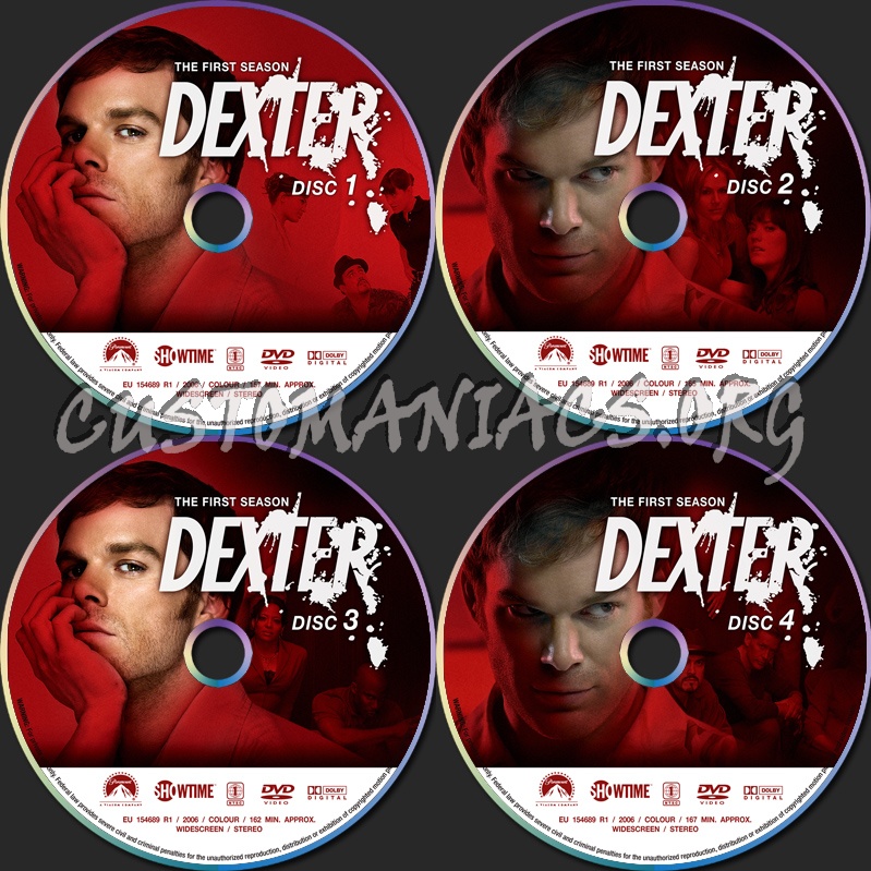 Dexter Season 1 dvd label