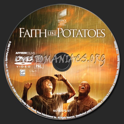 Faith Like Potatoes dvd label