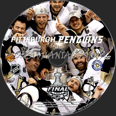 Stanley Cup 2008-2009 Champions - Pittsburgh Penguins NHL dvd label
