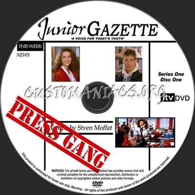 Press Gang Label Template dvd label