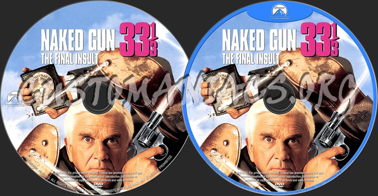 Naked Gun 33 1/3 The Final Insult dvd label