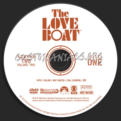 The Love Boat Season 2 Volume 2 dvd label