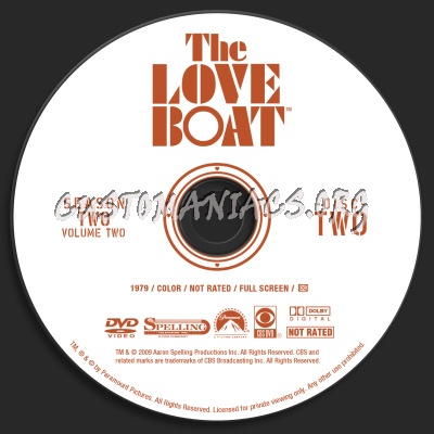 The Love Boat Season 2 Volume 2 dvd label
