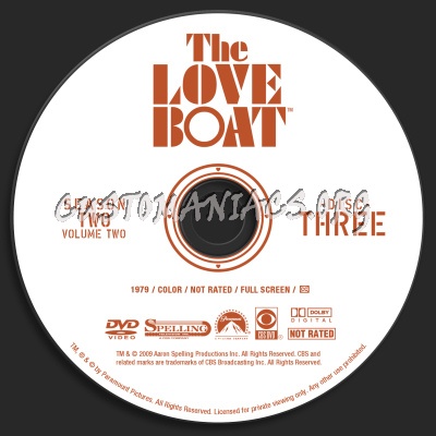 The Love Boat Season 2 Volume 2 dvd label