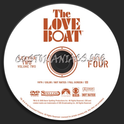 The Love Boat Season 2 Volume 2 dvd label