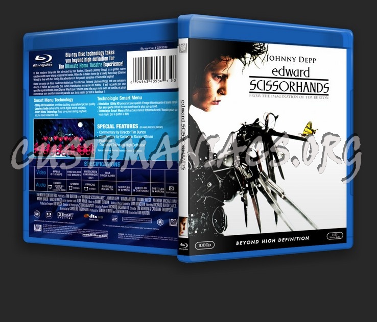 Edward Scissorhands blu-ray cover