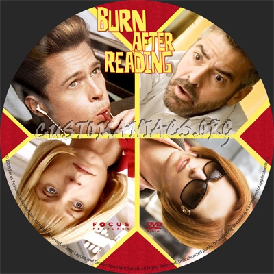 Burn After Reading dvd label