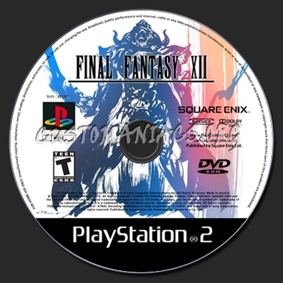 Final Fantasy XII dvd label