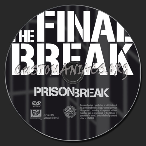 Prison Break The Final Break dvd label