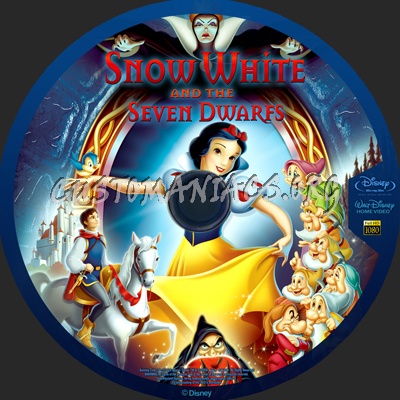 Snow White and the Seven Dwarfs blu-ray label