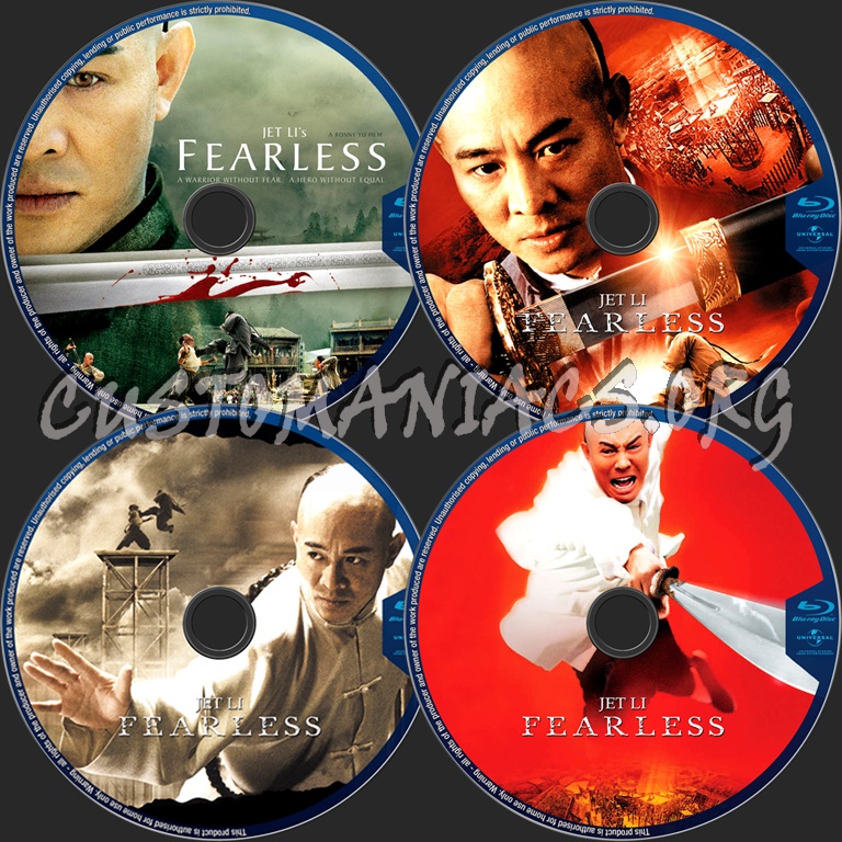 Jet Li's Fearless blu-ray label