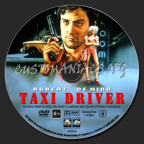 Taxi Driver dvd label