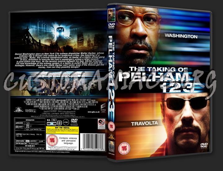 The Taking Of Pelham 123 dvd cover