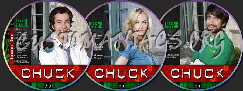 Chuck Season One dvd label