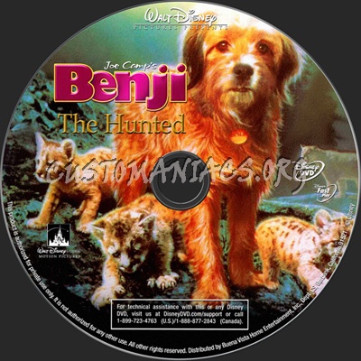 Benji the Hunted dvd label