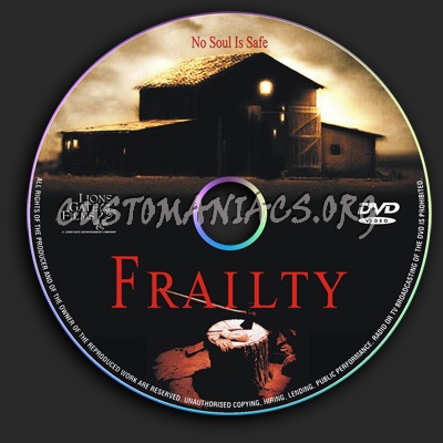 Frailty dvd label