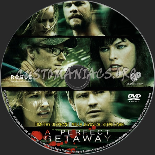 A Perfect Getaway dvd label