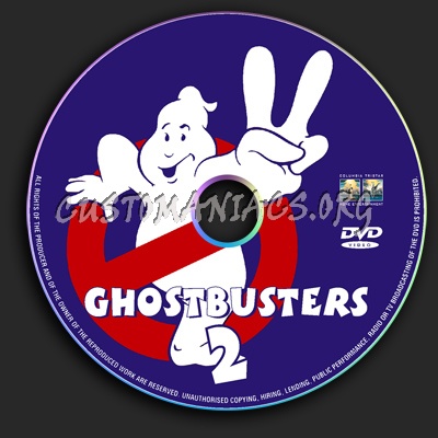 Ghostbusters 2 dvd label