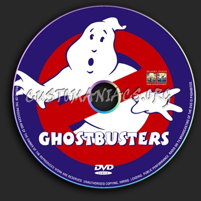 Ghostbusters dvd label