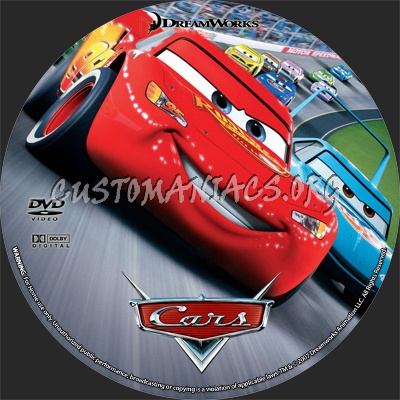 Cars dvd label