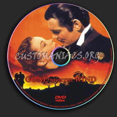 Gone with the Wind dvd label