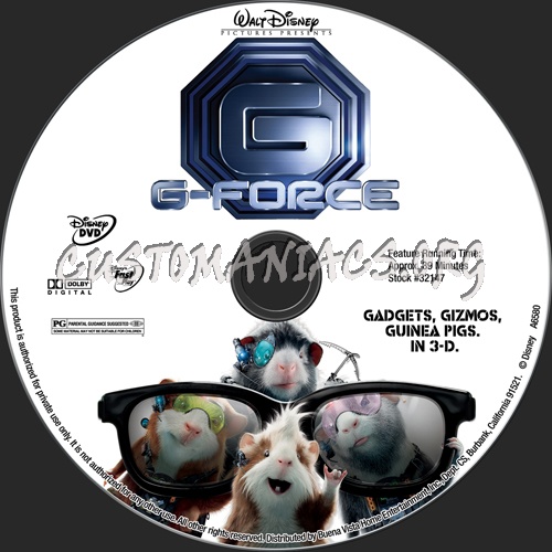 G-Force dvd label