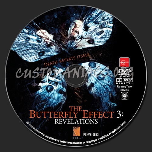 The Butterfly Effect 3 : Revelations dvd label