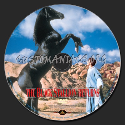 The Black Stallion Returns dvd label