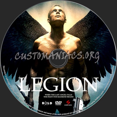 Legion dvd label