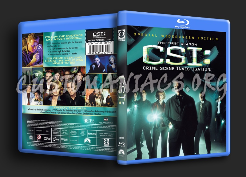 CSI Season 1 blu-ray cover
