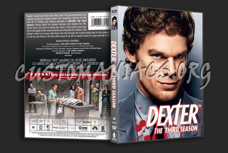 Dexter Season 3 dvd cover