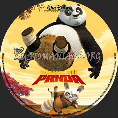 Kung Fu Panda dvd label