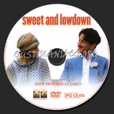 Sweet and Lowdown dvd label