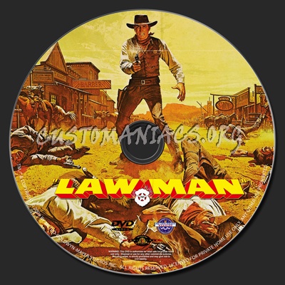 Lawman 1971 dvd label