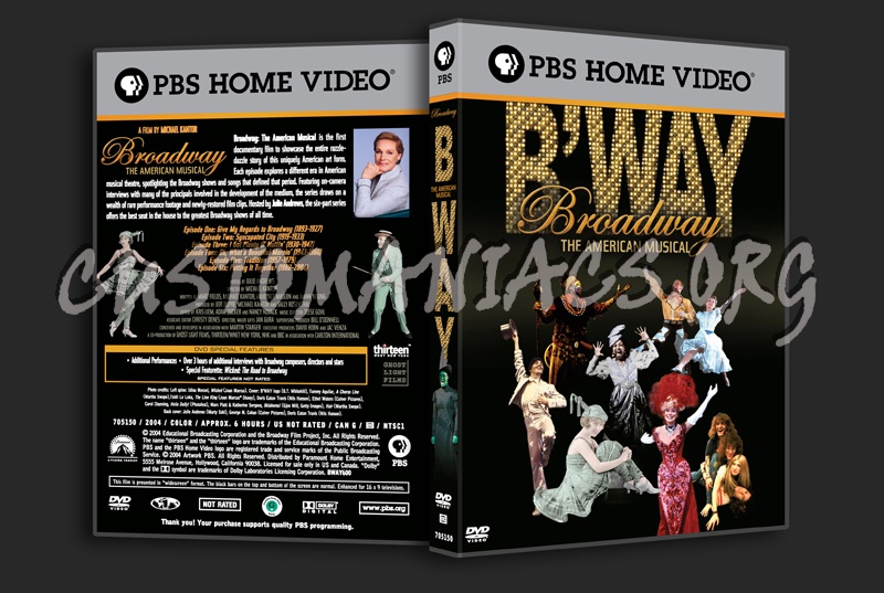 Broadway The American Musical dvd cover