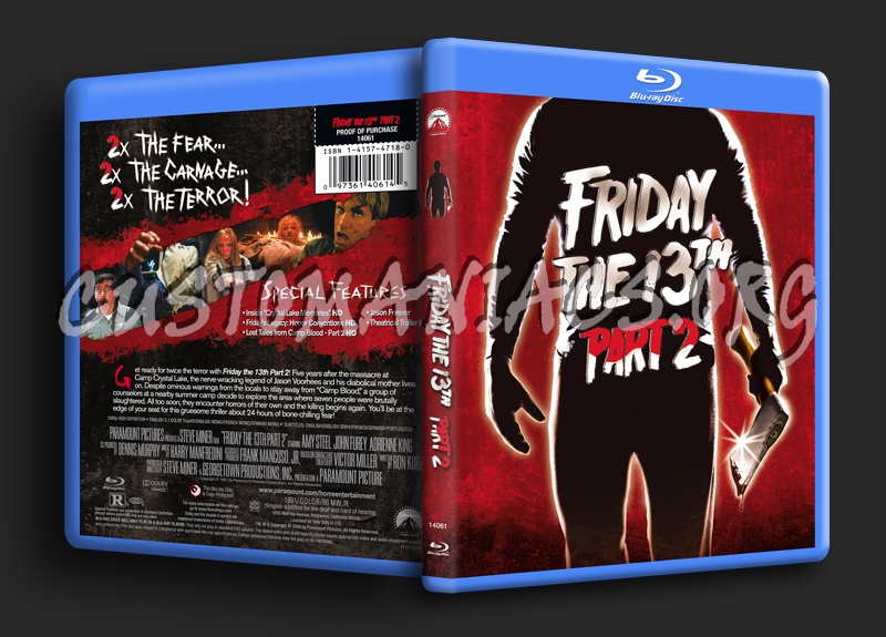 Friday the 13th Part 2 blu-ray cover