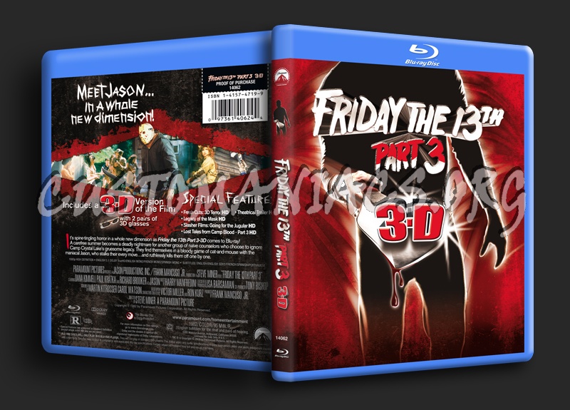 Friday the 13th Part 3 blu-ray cover